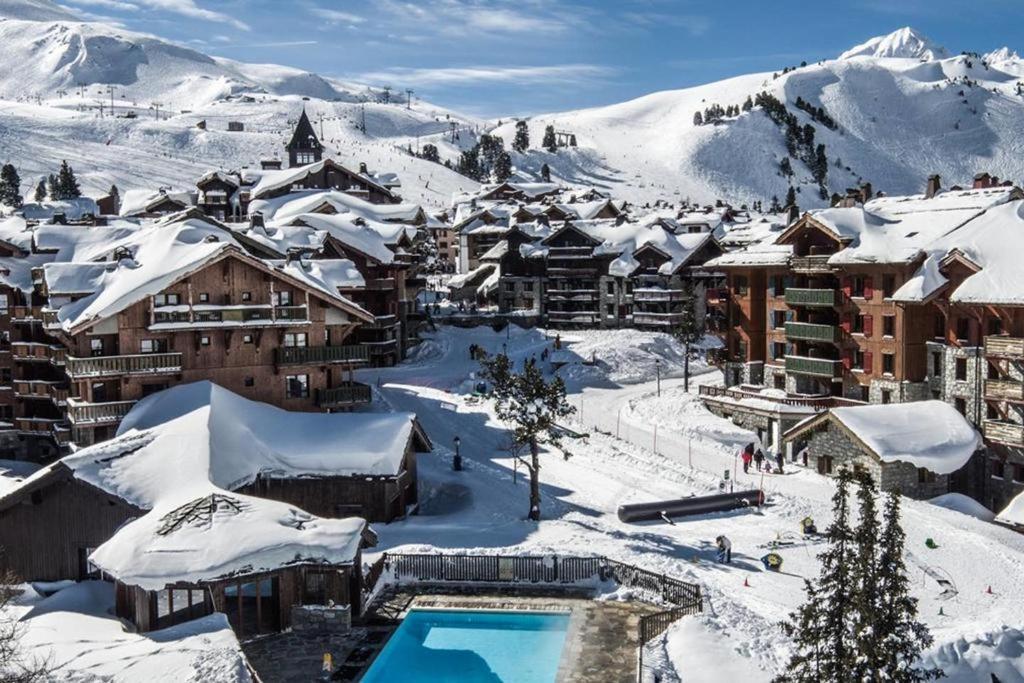 Spacious Ski-In Ski-Out Apartment 4-6 Pax, 161 Sources De Marie Arc 1950 Les Arcs  Luaran gambar