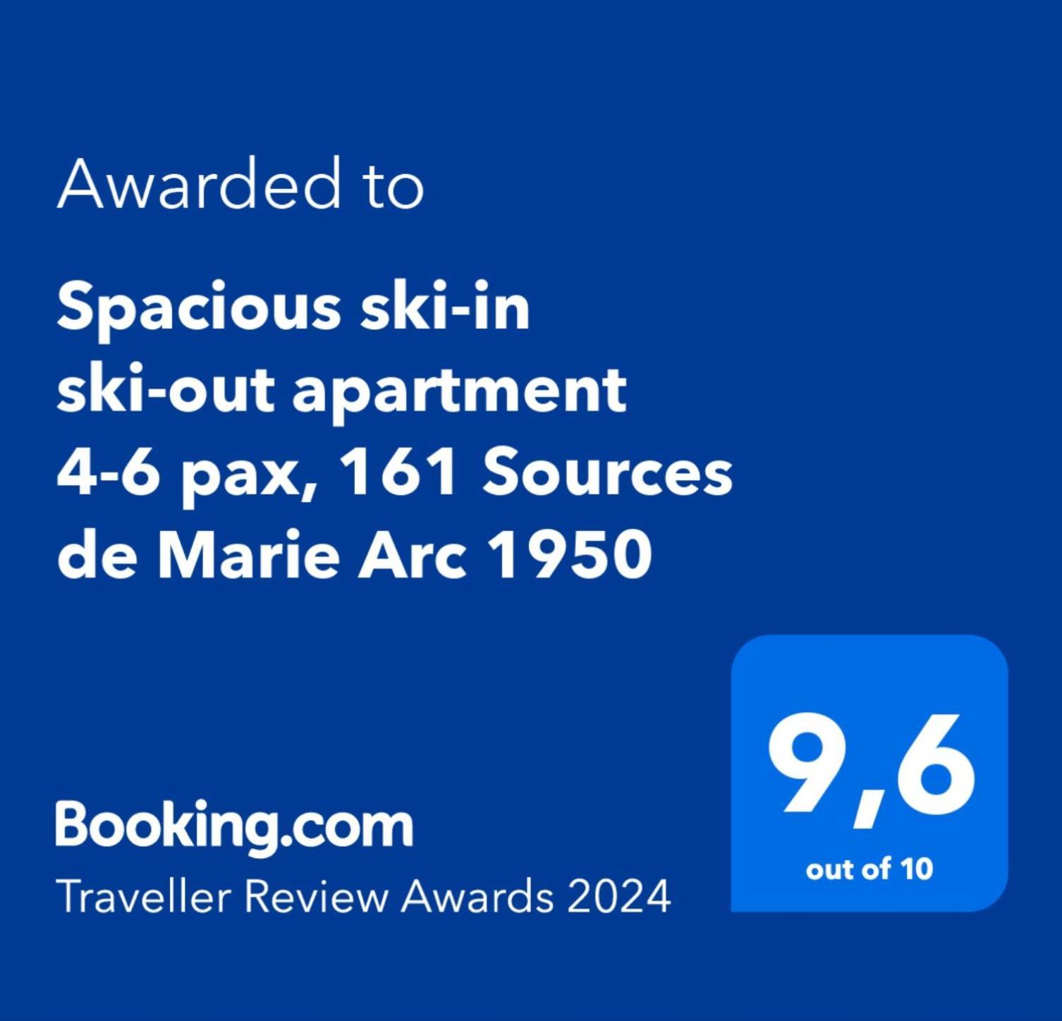 Spacious Ski-In Ski-Out Apartment 4-6 Pax, 161 Sources De Marie Arc 1950 Les Arcs  Luaran gambar