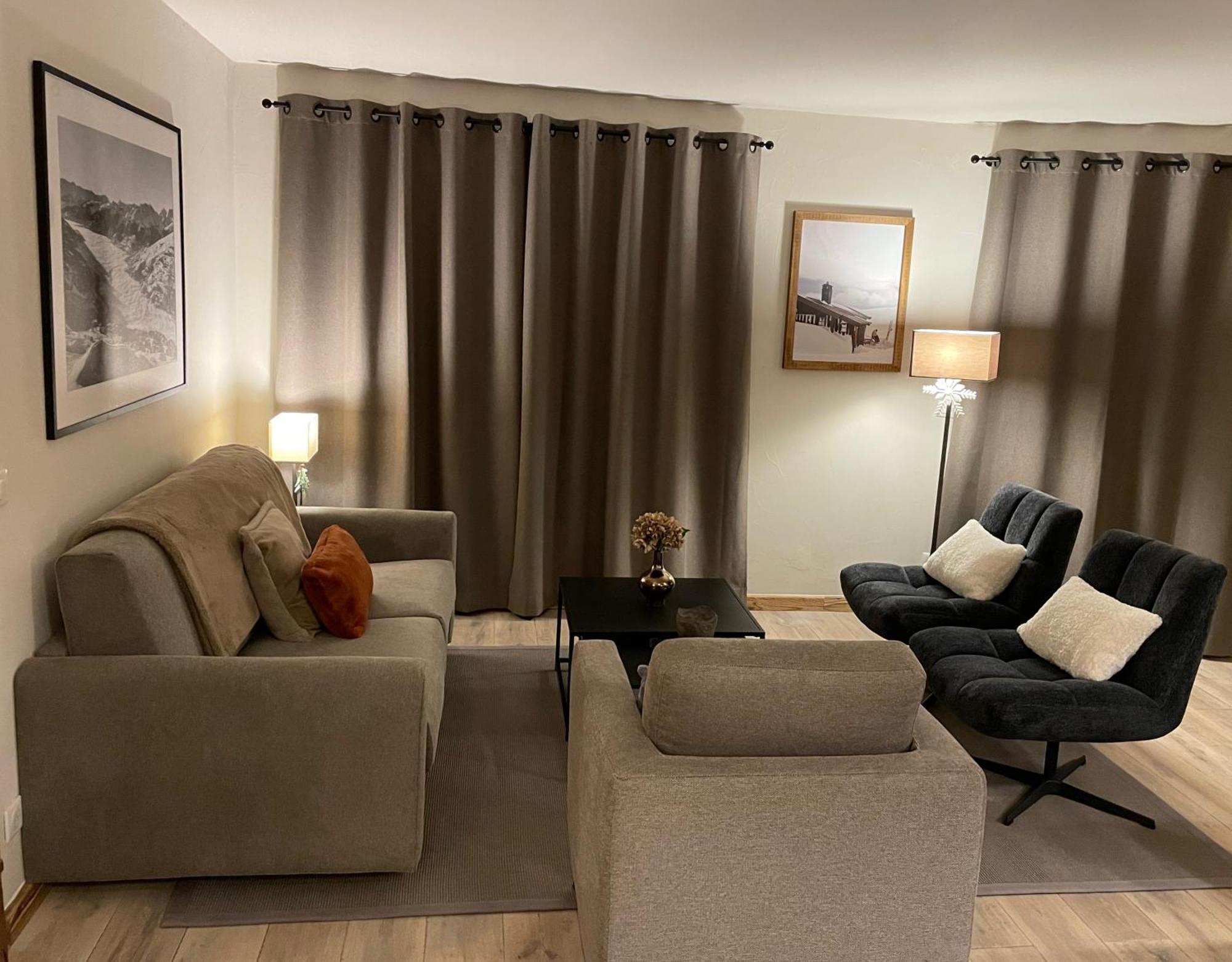 Spacious Ski-In Ski-Out Apartment 4-6 Pax, 161 Sources De Marie Arc 1950 Les Arcs  Luaran gambar