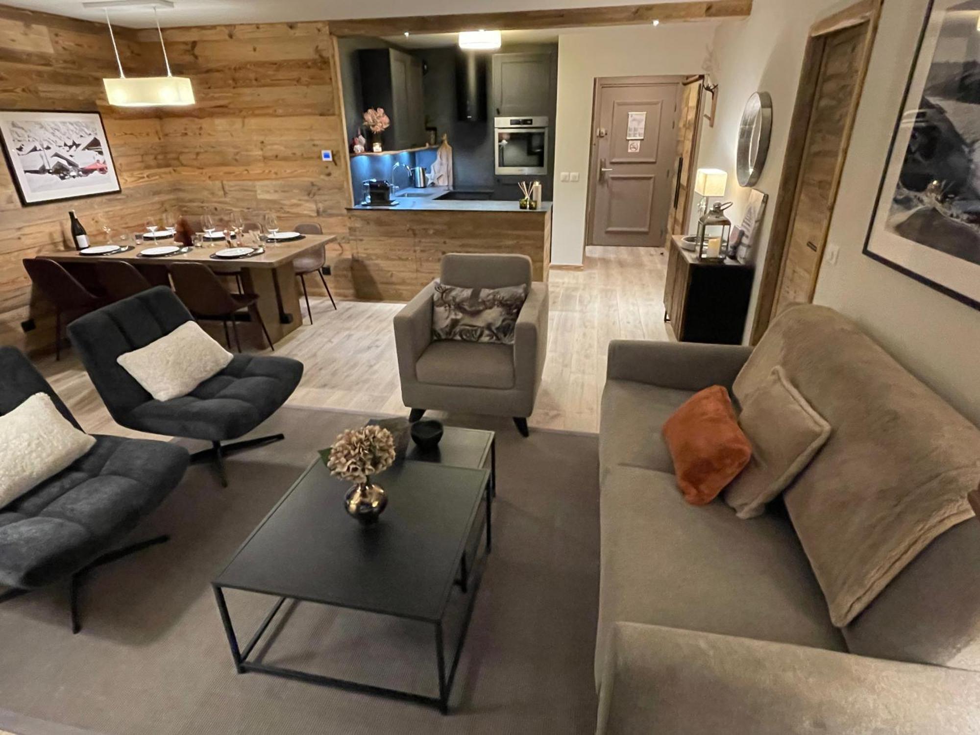 Spacious Ski-In Ski-Out Apartment 4-6 Pax, 161 Sources De Marie Arc 1950 Les Arcs  Luaran gambar